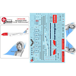 Lima November Decals 144-576 1/144 Norwegian B787-800 Ei-lne Roald Amundsen