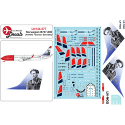 Lima November Decals 144-577 1/144 Norwegian B737-800 Ln-ngg Gunnar Sonsteby