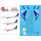 Lima November Decals 144-587 1/144 Sas Boeing B737-600/700/800