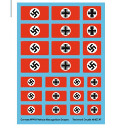 Techmod 48407 1/48 Decal For German Ww Ii Vehicle Recognition Drapes