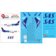 Lima November Decals 144-589 1/144 Sas Boeing B737-800 Ln-rgi 70 Years Scheme