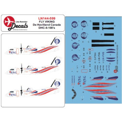 Lima November Decals 144-599 1/144 Fly Viking Dhc-8-100s