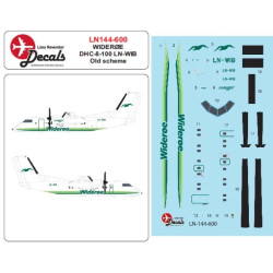 Lima November Decals 144-600 1/144 Wideroe Dhc-8-100s Old Scheme