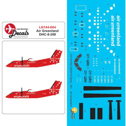 Lima November Decals 144-604 1/144 Greenlandair Dhc-8-100s