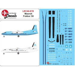 Lima November Decals 144-619 1/144 Maersk Fokker 50