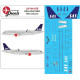 Lima November Decals 144-628 1/144 Sas A320 Neo Old Cs