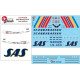 Lima November Decals 144-638 1/144 Sas Boeing B747 In Rainbow Colours