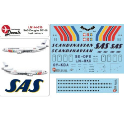 Lima November Decals 144-639 1/144 Sas Douglas Dc-10 In Rainbow Colours