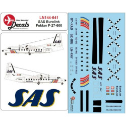 Lima November Decals 144-641 1/144 Sas Fokker F-27-600 In Rainbow Colours