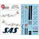 Lima November Decals 144-641 1/144 Sas Fokker F-27-600 In Rainbow Colours