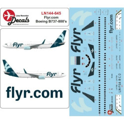 Lima November Decals 144-645 1/144 Flyr B737-800