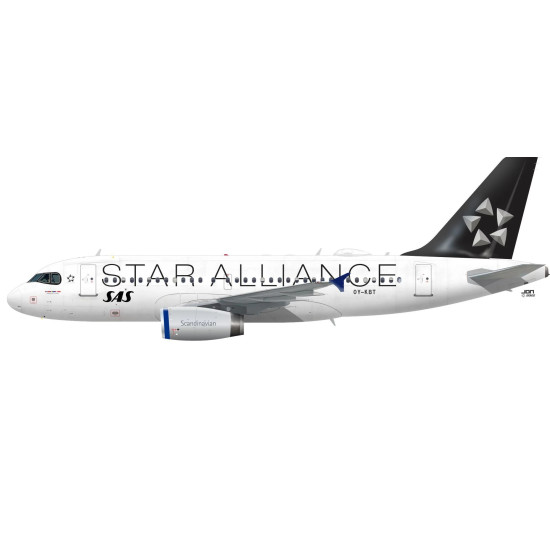 Lima November Decals 144-653 1/144 Sas Airbus A319 New Star Alliance Scheme