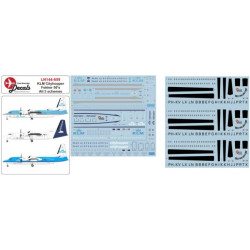 Lima November Decals 144-659 1/144 Klm Cityhopper Fokker 50 All 3 Schemes