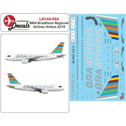 Lima November Decals 144-664 1/144 Bra Braathens Regional A319
