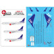 Lima November Decals 200-18 1/200 Sas Boeing B737-600/700/800