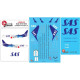 Lima November Decals 200-20 1/200 Sas Boeing B737-800 Ln-rgi 70 Years Scheme