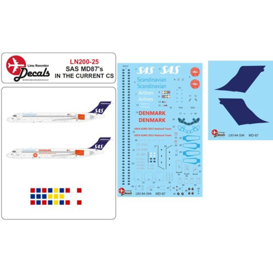 Lima November Decals 200-25 1/200 Sas Md87 In The Current Cs