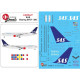 Lima November Decals 200-27 1/200 Sas B767-300 In The Current Cs