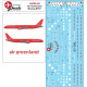 Lima November Decals 200-49 1/200 Air Greenland B757