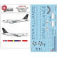 Lima November Decals 200-52 1/200 Sas A319 New Star Alliance Cs