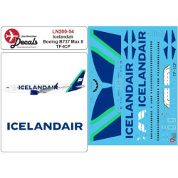 Lima November Decals 200-54 1/200 Icelandair B737 Max 8 Tf-icp