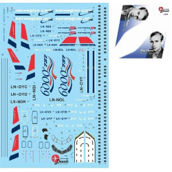 Lima November Decals 200-73 1/200 Norwegian B737-800 Ln-dyc Max Manus