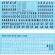 Lima November Decals 32-d13 1/32 Royal Danish Air Force Numbers And Letters