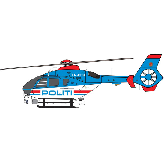 Lima November Decals 48-07 1/48 Norwegian Police Ec135