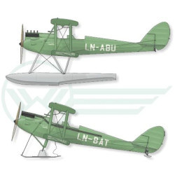 Lima November Decals 48-12 1/48 Wideroe Dh-60m Moth