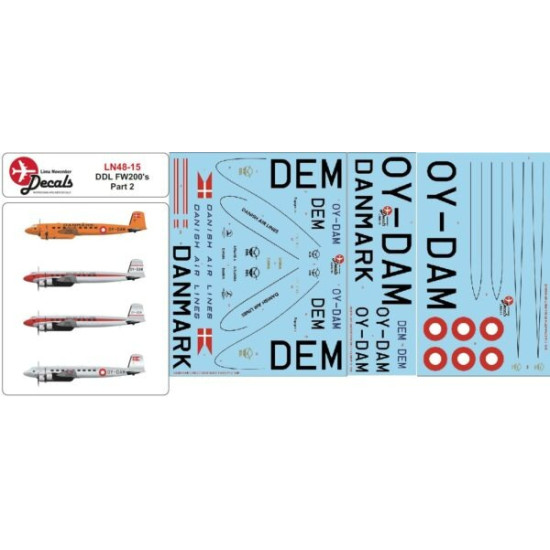 Lima November Decals 48-15 1/48 Ddl Fw200 Condor Part 2