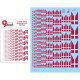 Lima November Decals 48-d02 1/48 Royal Danish Air Force Splitflags