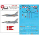 Lima November Decals 48-d06 1/48 Royal Danish Air Force F-16 In Early Colors