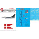 Lima November Decals 48-d14 1/48 Royal Danish Air Force F-16a H.k.h.50 Years