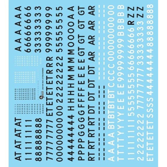 Lima November Decals 48-d18 1/48 Royal Danish Air Numbers And Letters