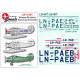 Lima November Decals 72-501 1/72 Noorduyn Norseman Wideroes And Polarfly And Masks