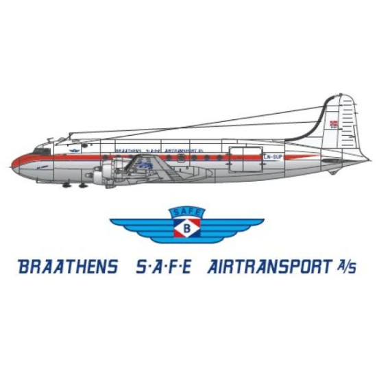 Lima November Decals 72-505 1/72 Dc-4 Braathens S.a.f.e.