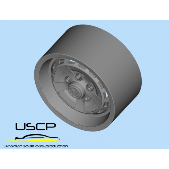 Uscp 24p114 1/24 3d Printed Resin Wheels Gkn Kent Wheels 15