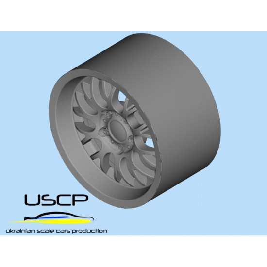 Uscp 24p041 1/24 3d-printed Wheels Rondell 0058 17