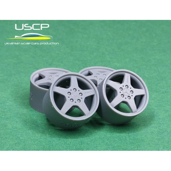 Uscp 24p201 1/24 3d-printed Wheels Amg Wheels Styling Iii 17