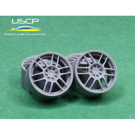 Uscp 24p203 1/24 3d-printed Wheels Oz F1 Wheels 17