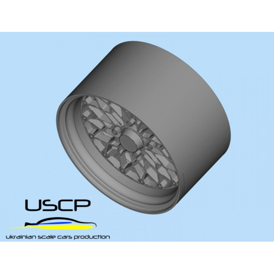 Uscp 24p204 1/24 3d Printed Resin Wheels Glow Star Wheels Ms-cg 15