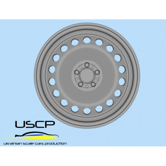 Uscp 24p205 1/24 3d-printed Wheels Steel Wheels 16