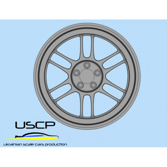 Uscp 24p207 1/24 3d-printed Wheels Enkei Rpf1 17