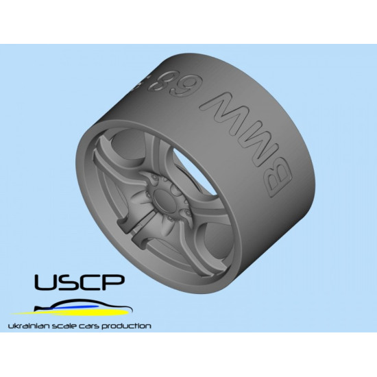 Uscp 24p016 1/24 3d-printed Wheels Bmw Styling 68 17