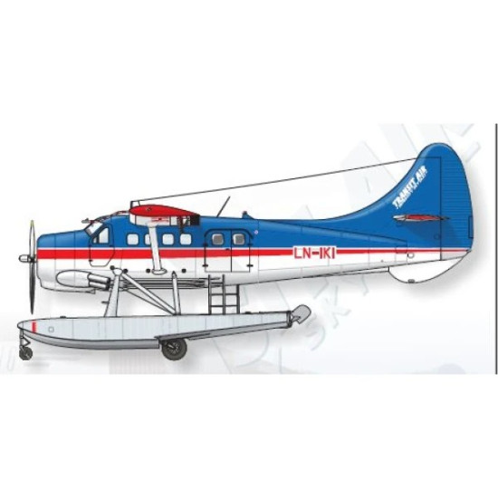 Lima November Decals 72-535 1/72 Transit-air Dhc-3 Otter, Includes Window Masks