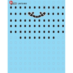 Lima November Decals 72-563 1/72 Dc-8 Windows, Enough For All Dc-8 Models