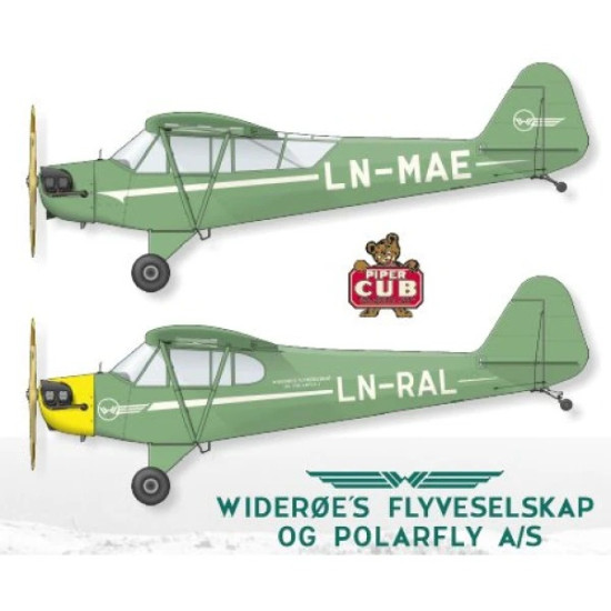 Lima November Decals 72-566 1/72 Wideroe Piper J-3 Cub With Masks