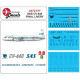 Lima November Decals 72-577 1/72 Sas Convair Cv440 Last Scheme, With Masks