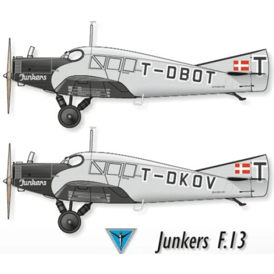 Lima November Decals 72-578 1/72 Dansk Lufttransport Junkers F.13 With Masks