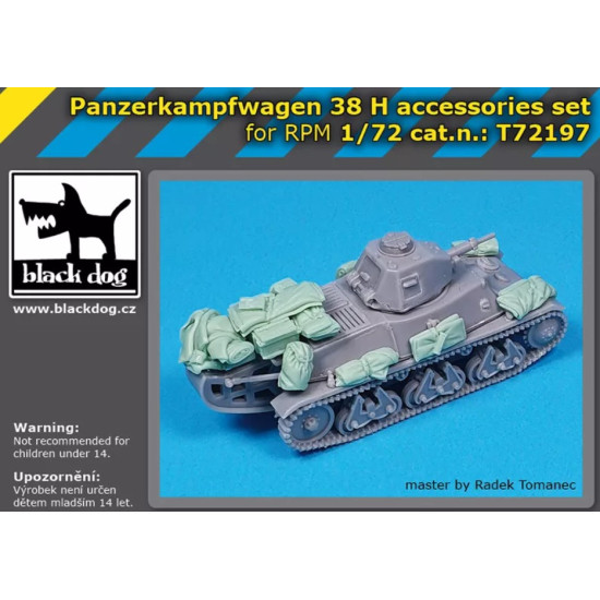 Black Dog T72197 1/72 Panzerkampfwagen 38 H Accessories Set For Rpm